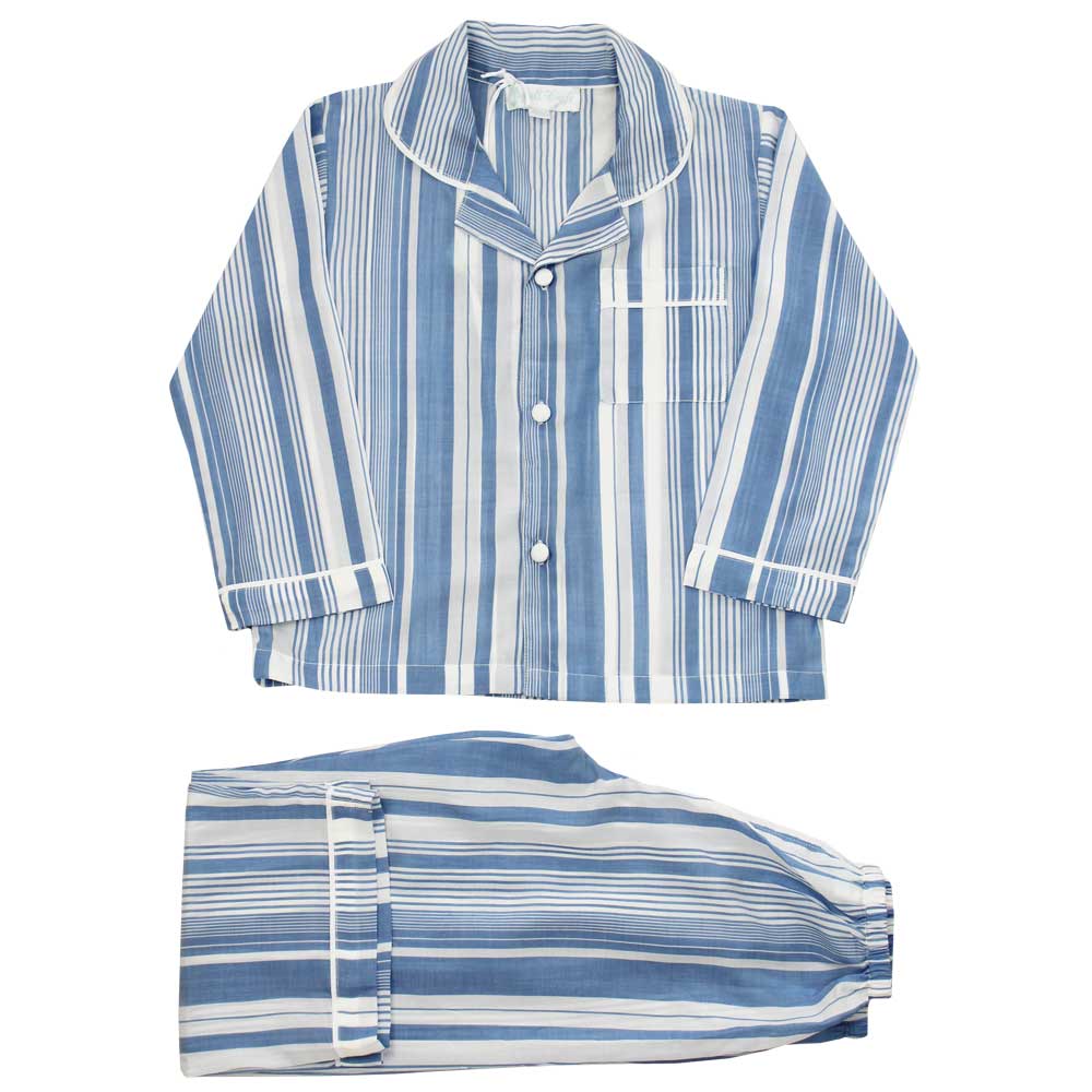 Blue striped nightshirt sale